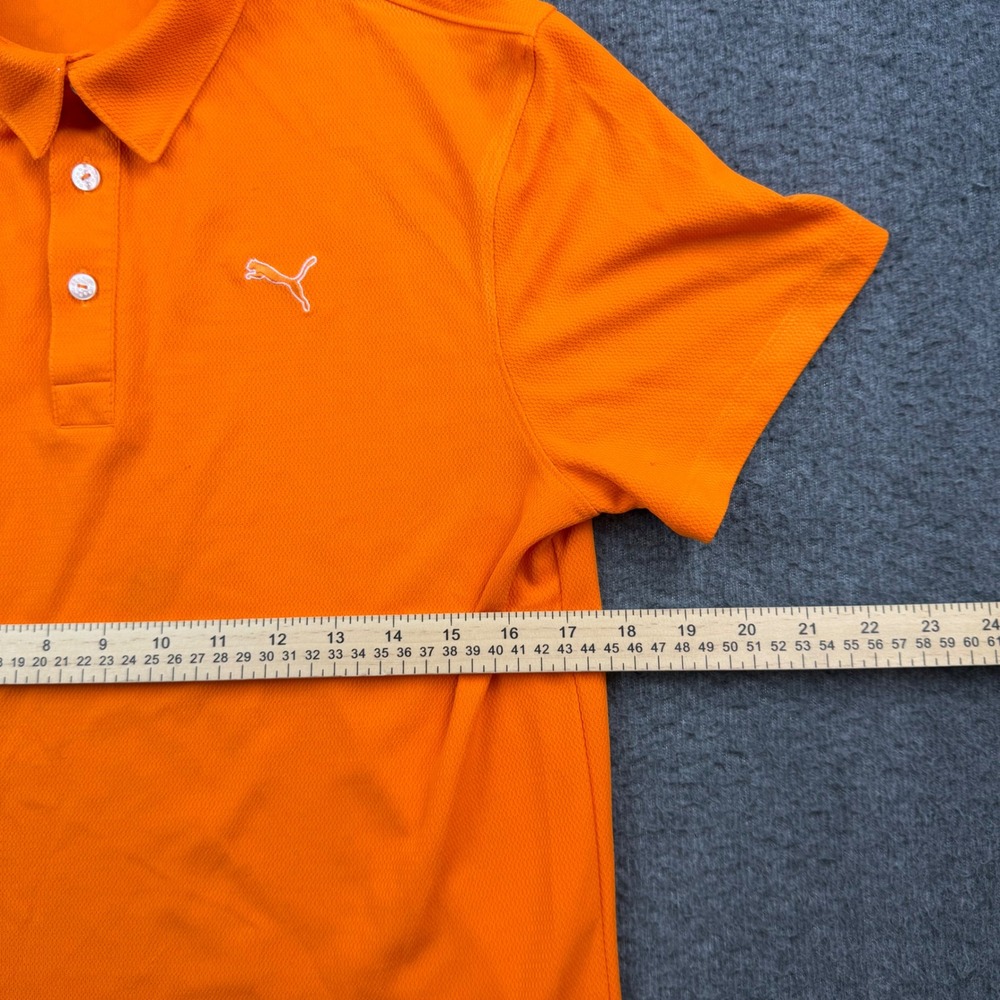 Puma Orange Polo Shirt - Picture 6 of 8